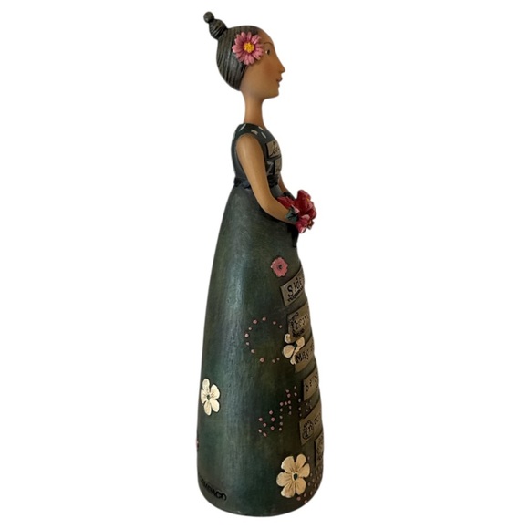 Kelly Rae Roberts for Demdaco Soul Sister Green Floral Collectable Figurine - Picture 6 of 8